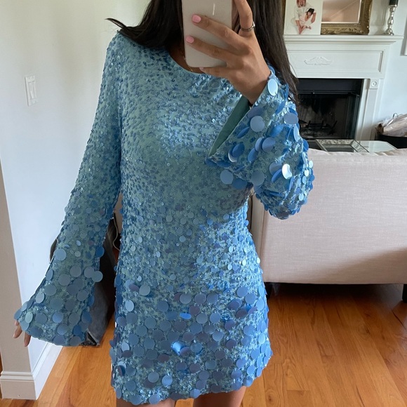 LoveShackFancy Dresses & Skirts - Loveshackfancy lightning dress blue sequin dress